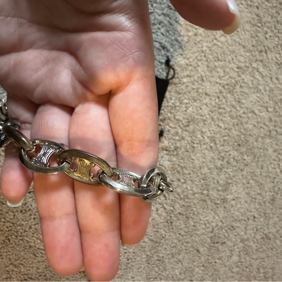 Celine silver tone chain belt - Picture 2 of 7